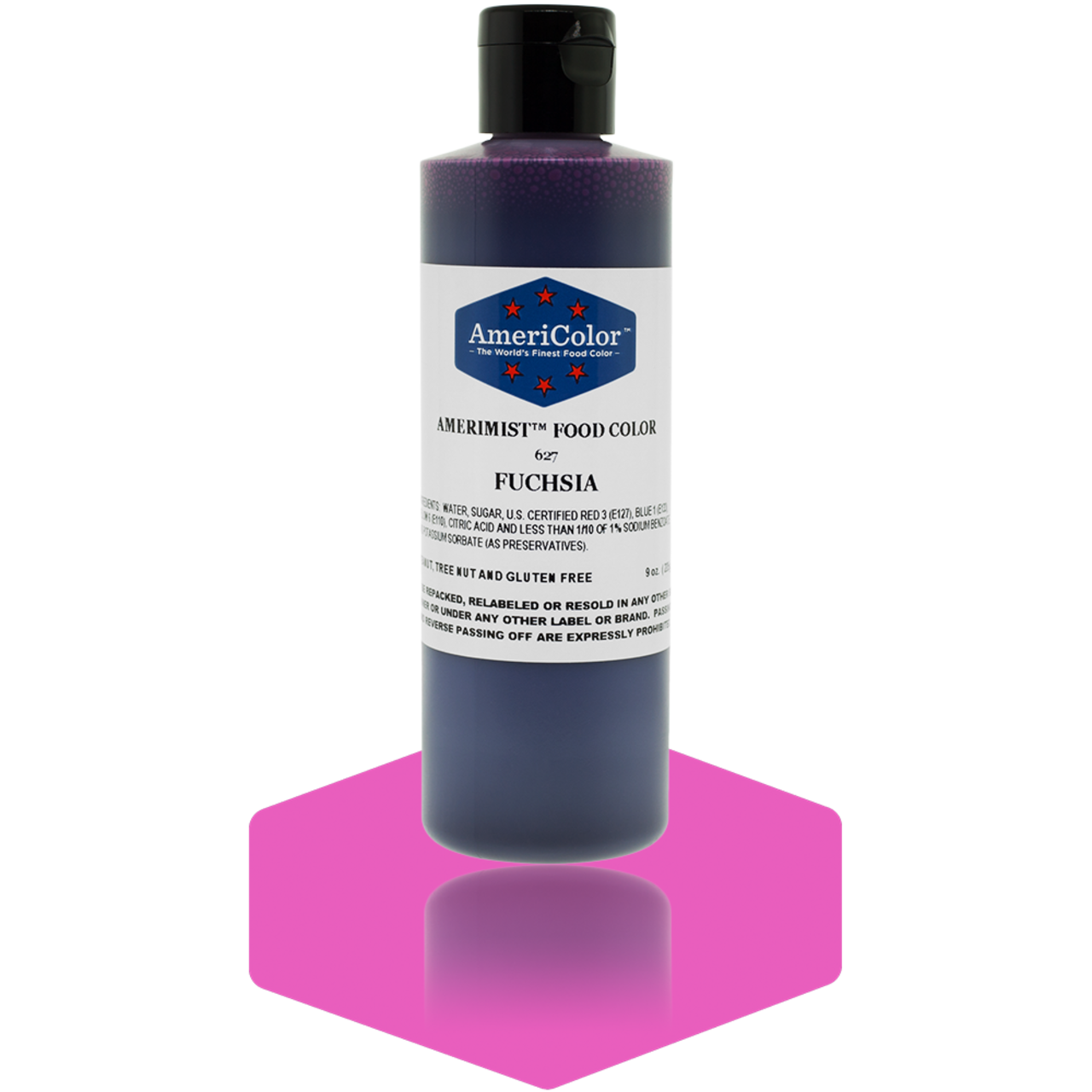 AmeriColor, Fuchsia, 9 Ounce, AmeriMist Airbrush Food Coloring